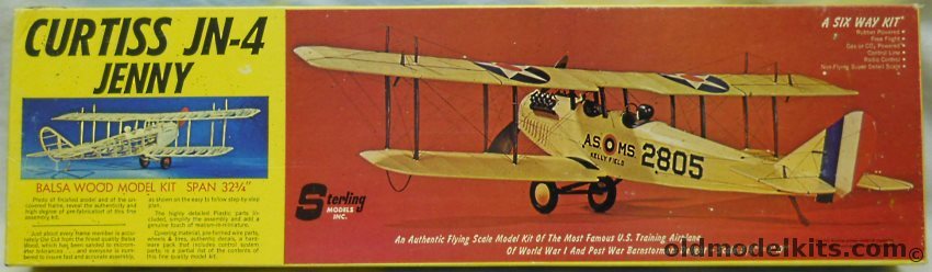 Sterling 1/16 Curtiss JN-4 Jenny - 32 inch Wingspan RC Flying Model Airplane, E1 plastic model kit